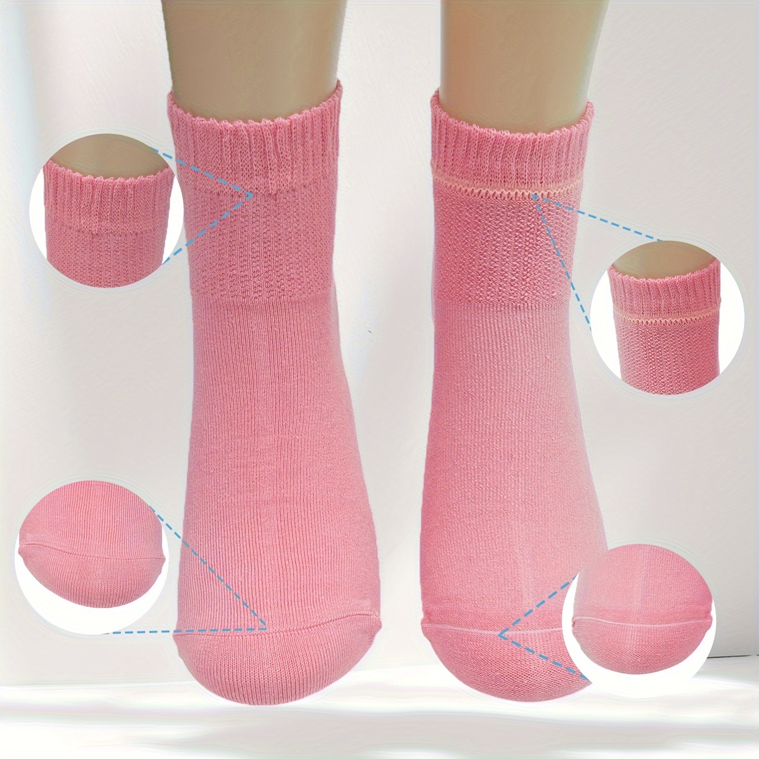 Chaussettes pour diabétiques sans couture SmartKnit ®, ras du cou