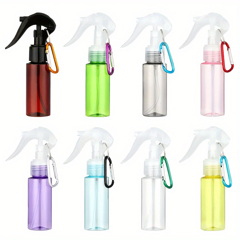 

60ml Plastic Perfume Atomiser With Carabiner Hook Makeup Tool Trigger Spray Bottle Samples Empty Container Travel Accessories