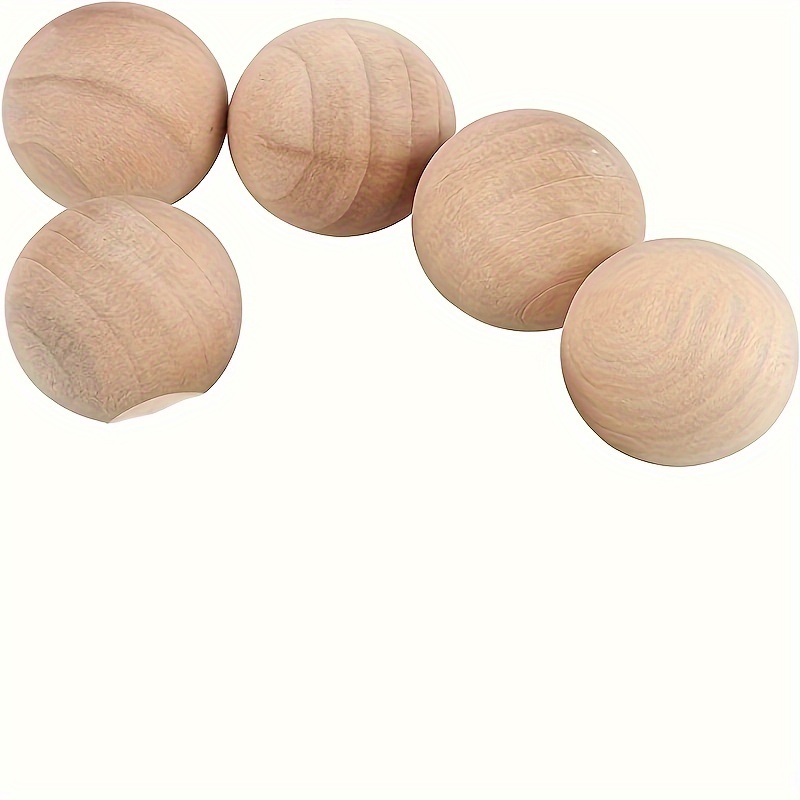 Wooden Balls Wooden Balls Hardwood Birch Balls For Crafts - Temu