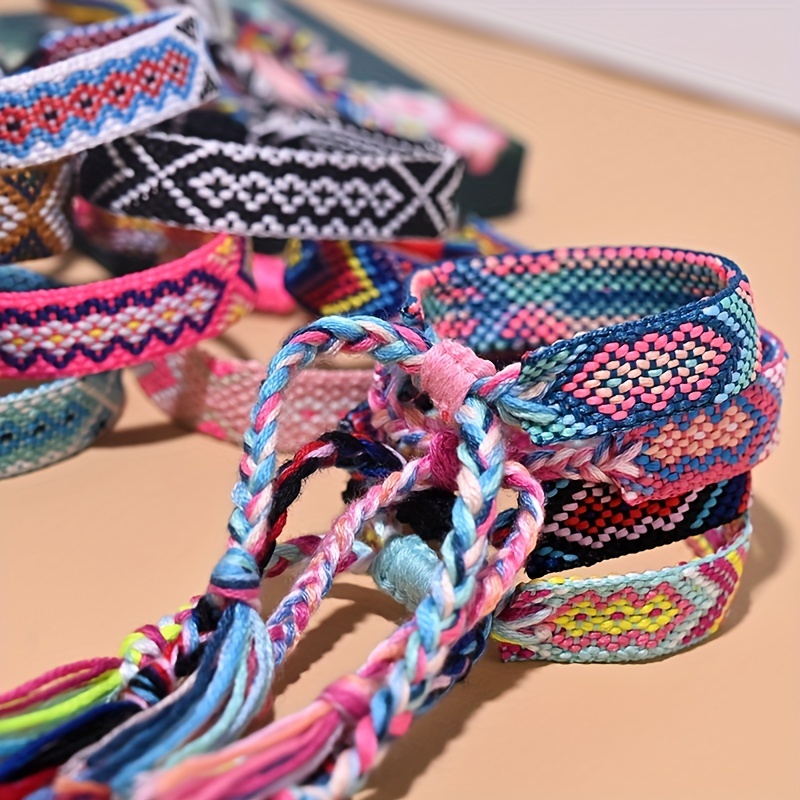 Pair of Colorful Macrame and Braided Friendship Bracelets, 'Perfect  Combination