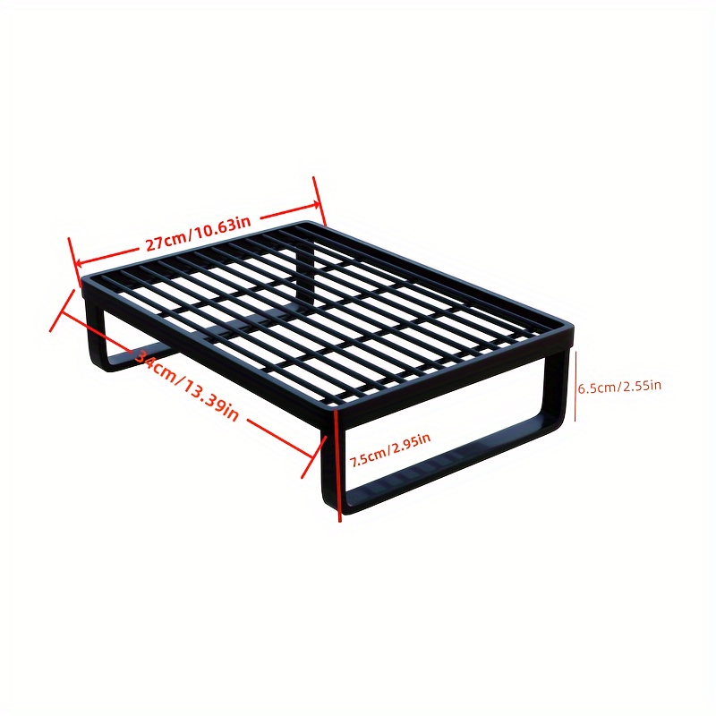 1pc Supporto Per Computer In Ferro, Scaffale Di Archiviazione Per Desktop,  Supporto Per Computer Rialzato, Postazione Di Lavoro Per Scrivania Domestic