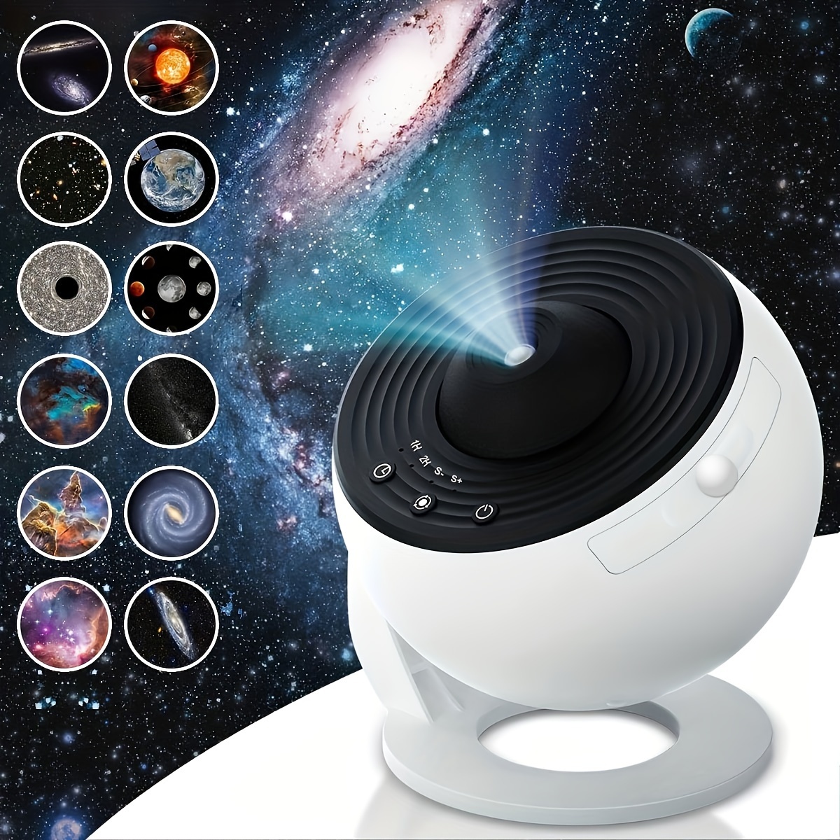 Lunastic Planetarium Projecteur (12 Disques étoilés) - Lampe Galaxie,  Projecteur