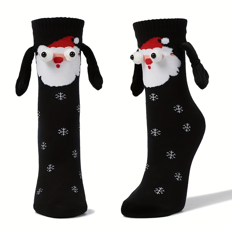 Calcetines Navidad Hombre Unisex Manos Magnéticos Creativos - Temu