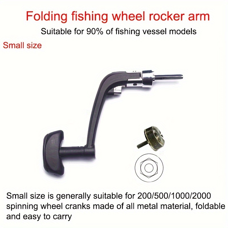 Metal Spinning Reel Rocker Arm Foldable Anti rust Fishing - Temu