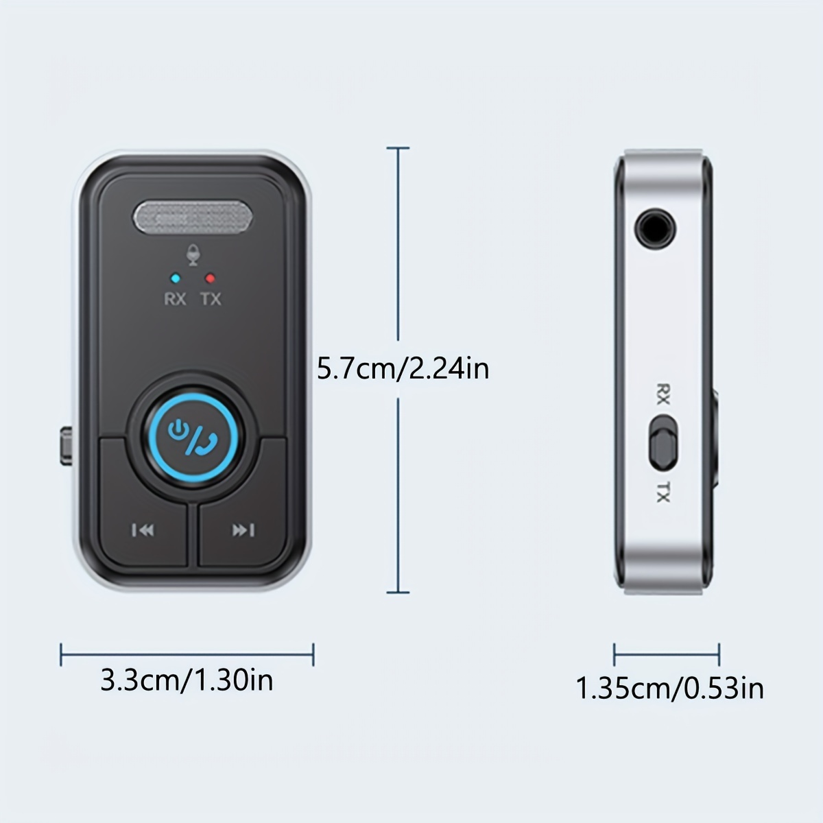 Kit de voiture mains libres sans fil adaptateur récepteur 3.5mm AUX sans  fil 2 en 1 émetteur et récepteur lecteur de musique MP3 sans perte - Temu  Switzerland