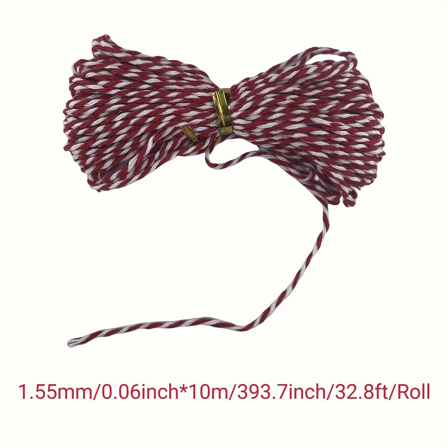 Red And White Twine cotton Bakers Twine Ribbon Christmas - Temu