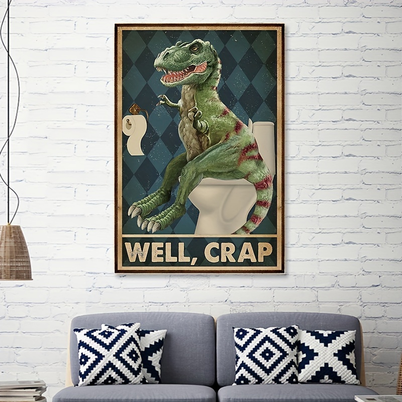 Dinosaur Poster Picture Canvas Painting Living Room Decor - Temu