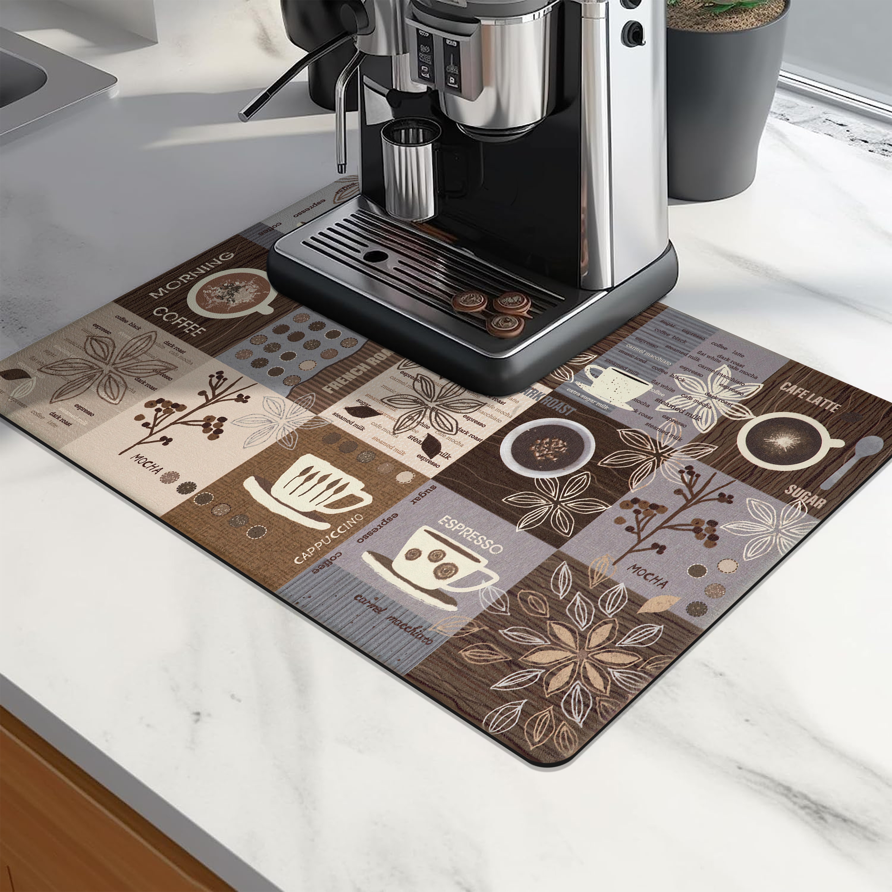 Dish Drying Pad Coffee Machine Absorbent Mat Kitchen - Temu