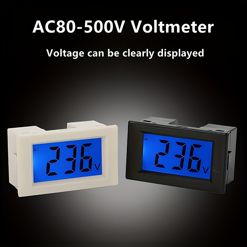 Voltmètre Ac 12-500V Voltmètre Tension pour les télécommunications, les  machines-outils, les navires, les tissus, les machines d'impression et  l'exploitation minière