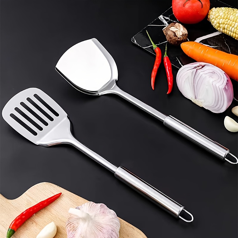  Small Spatula Professional Mini Serving Spatula, 2 Pieces  Stainless Steel Metal Spatulas Set, Cutter and Serve Turner for Kitchen,  Flipping or Cooking for Brownie, Cookie, Lasagna, Pancakes or Cake: Home 