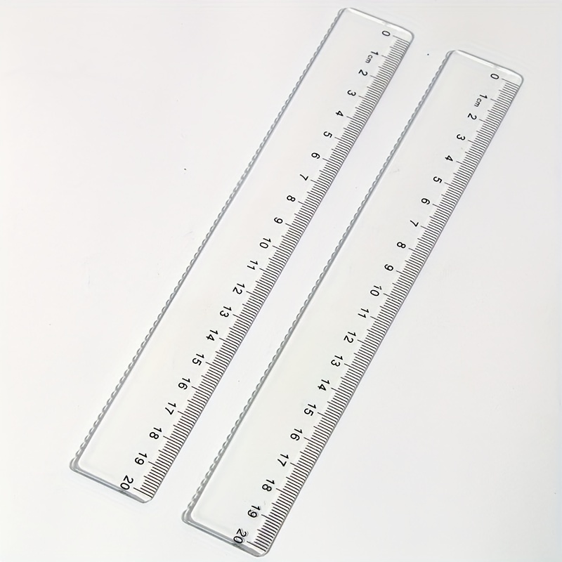 Clear Plastic Ruler Straight Ruler With Centimeter And - Temu