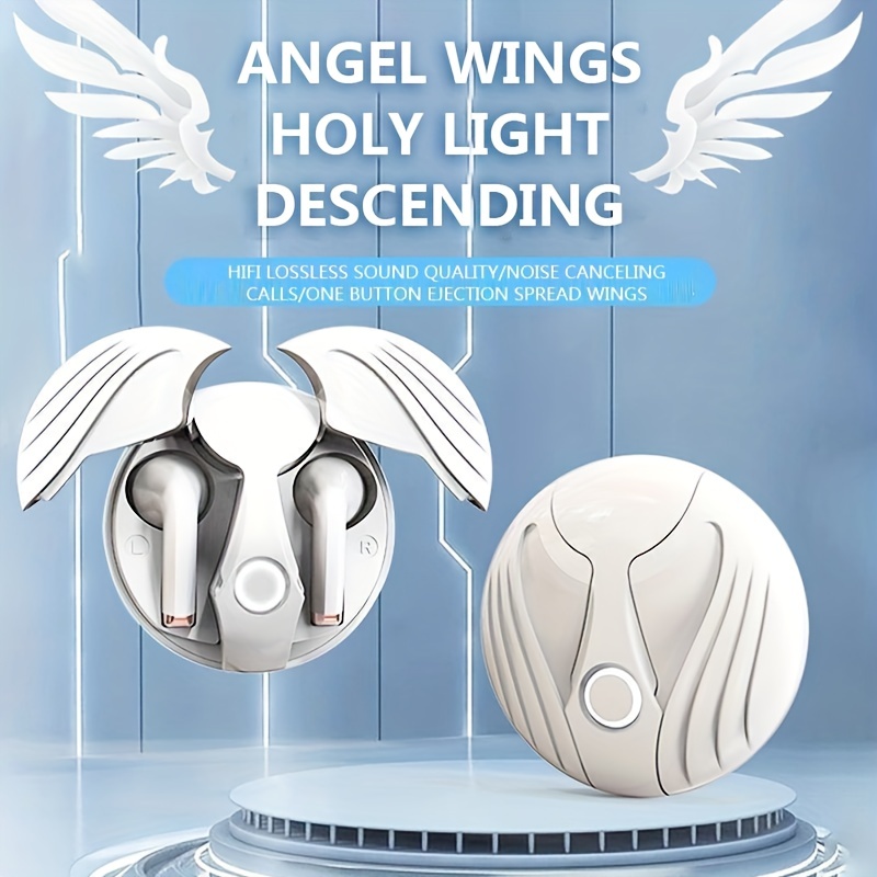 2023 New Angel Wings Tws Wireless Headset Half In Ear Temu Australia