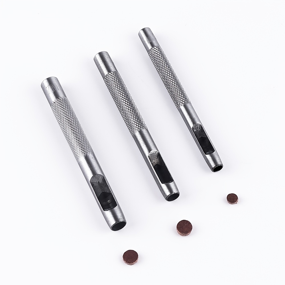 6Pcs Steel Hole Hollow Punch DIY Set 3mm-8mm Leather Fabric wood