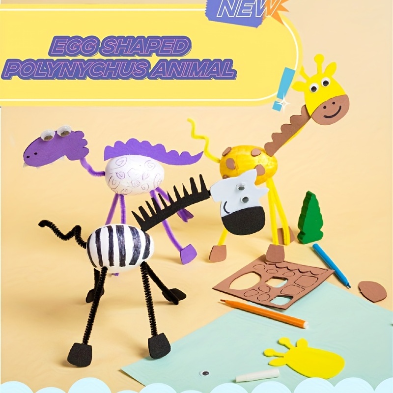 Children's Diy Handmade Educational Cartoon Animal Digital - Temu