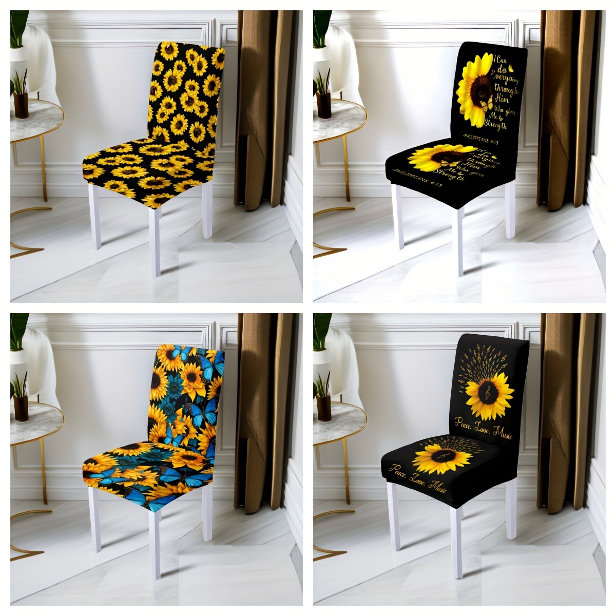 1pc Chair Covers Elastic Seat Cover Soft Durable Removable