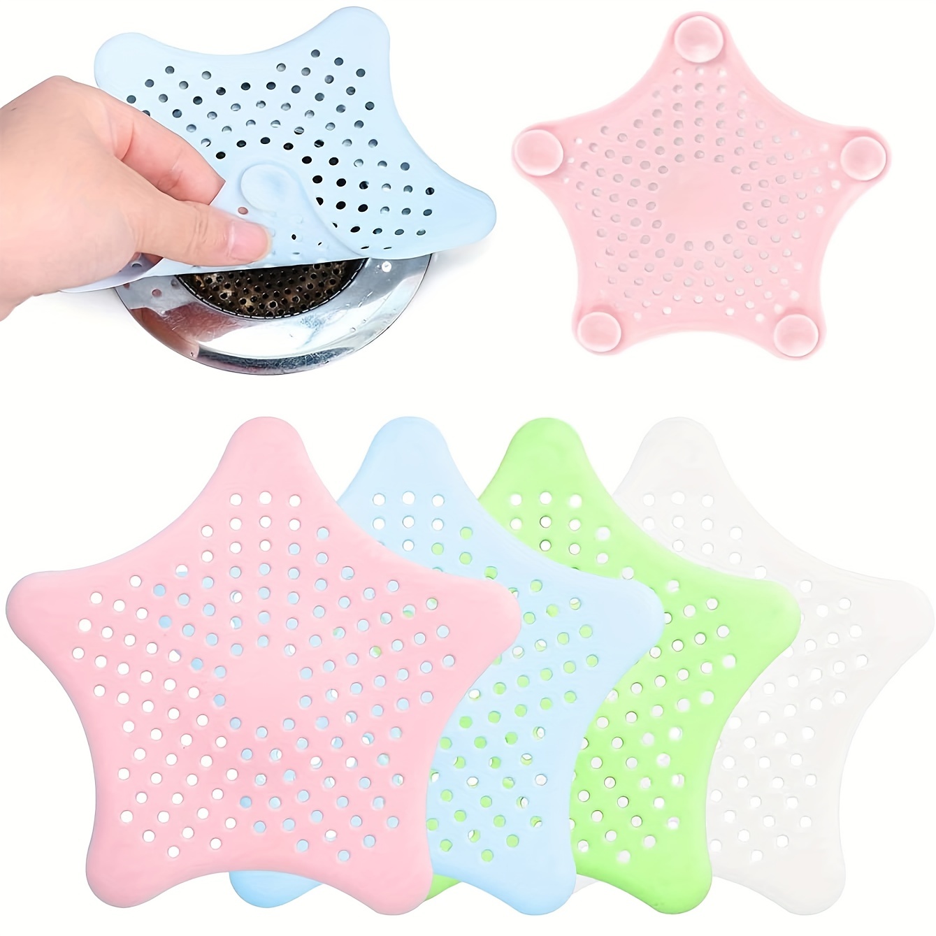 Silicone Hair Drain Catcher With Suction Cup Easy To Install - Temu