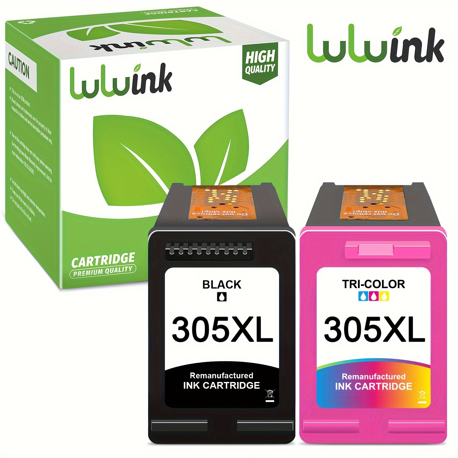 BLACK & COLOUR INK CARTRIDGE REFILLED COMPATIBLE WITH HP 305XL HP