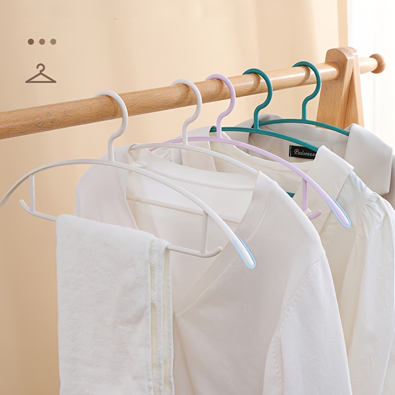 Plastic Clothes Hangers Traceless Non slip Clothes Hanger - Temu