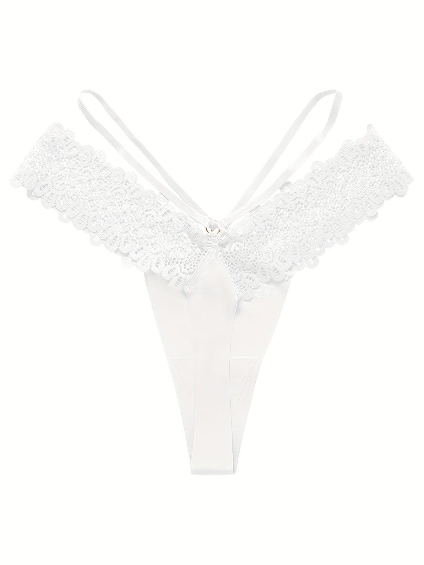 Lace Cheeky Panties For Teenage Girls Seamless, Solid Color, Low