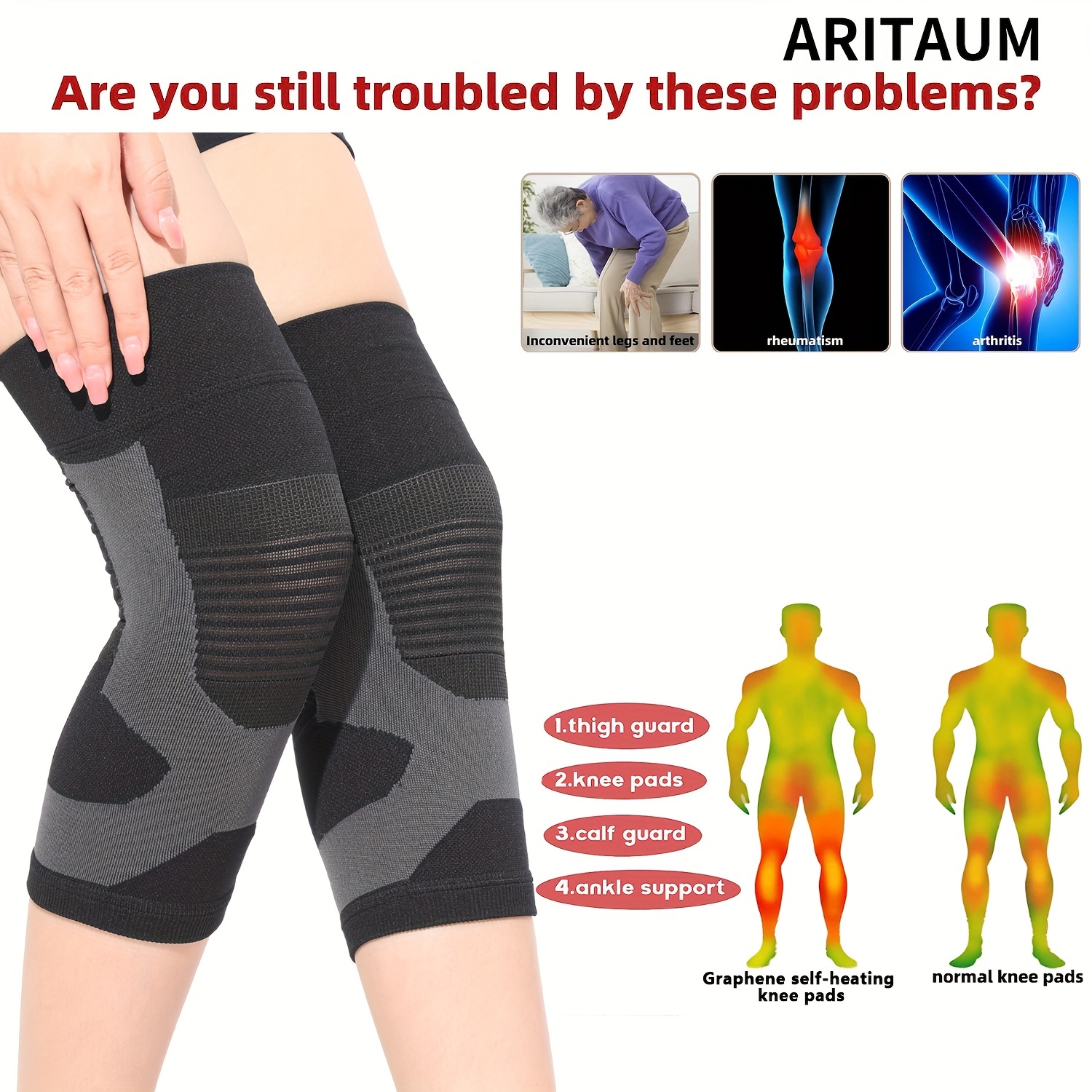 Knee Compression Leggings - Free Shipping On Items Shipped From Temu United  Kingdom