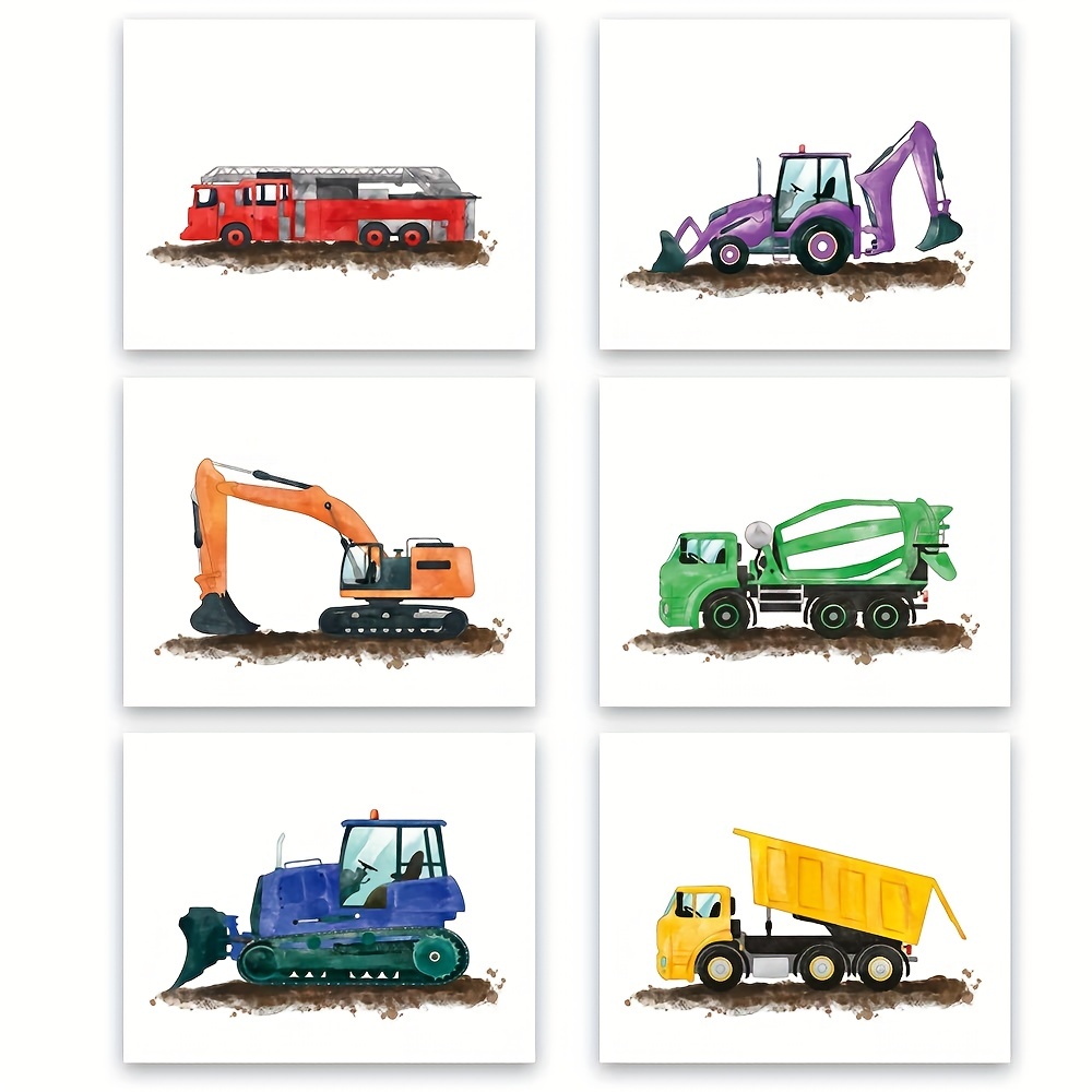 Construction Nursery, Transport & Vehicle Wall Art