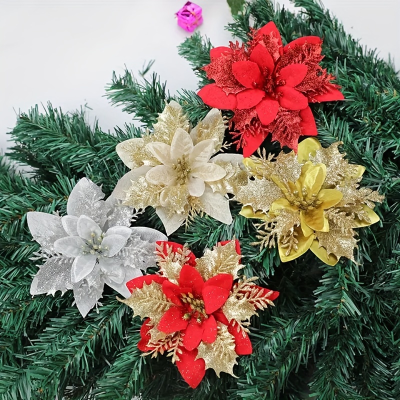 Weihnachtsblume Weihnachtsbaumdekor Ornamente Partydekor 24 Cm Dekoration