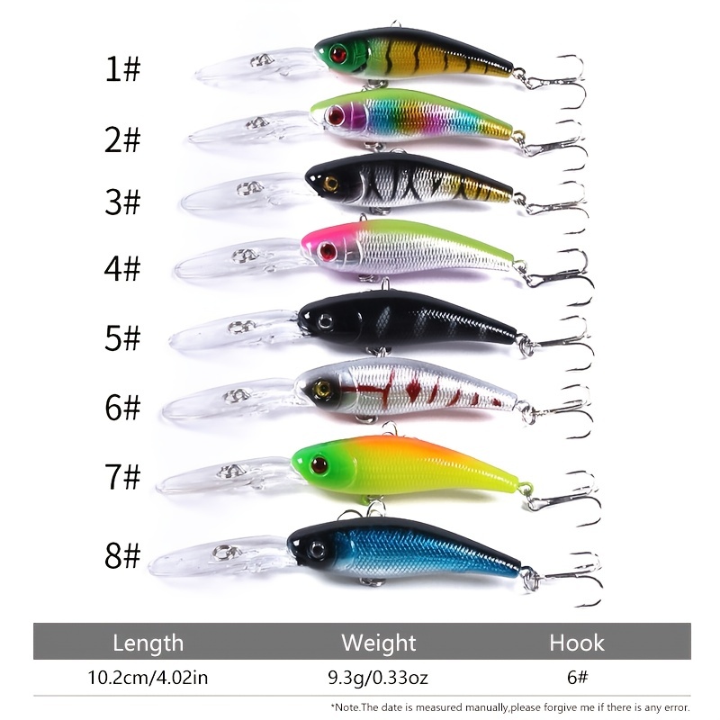 Fishing Lure Set Including Topwater, Sinking, Diving And Crawling