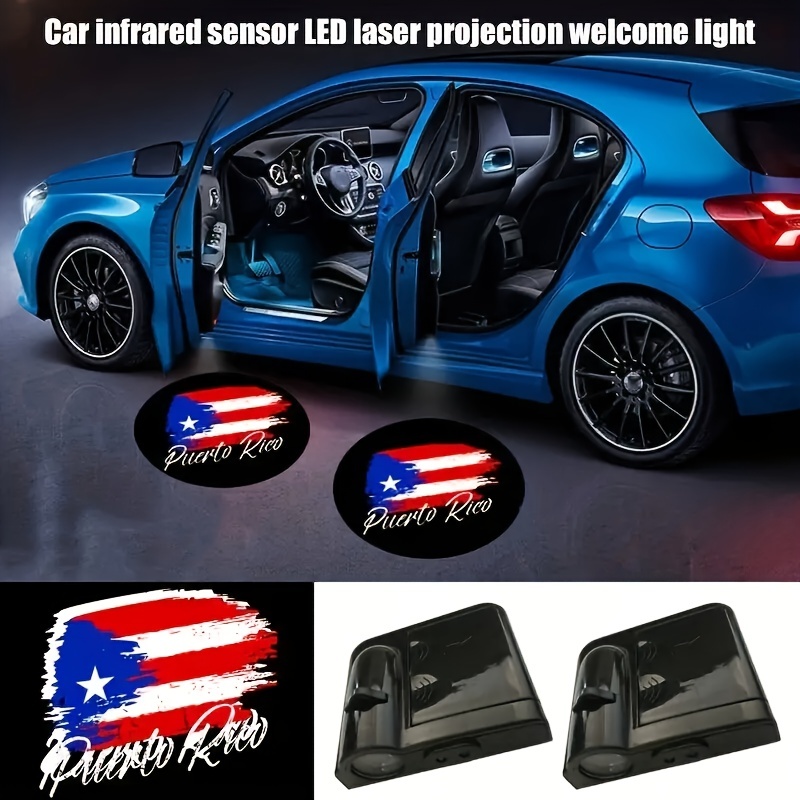 Beleuchten Sie Ihr Auto Mit 2 Tür-LED-Projektor-Schattenlichtern Mit Puerto  Rico-US-Flagge. - Temu Austria