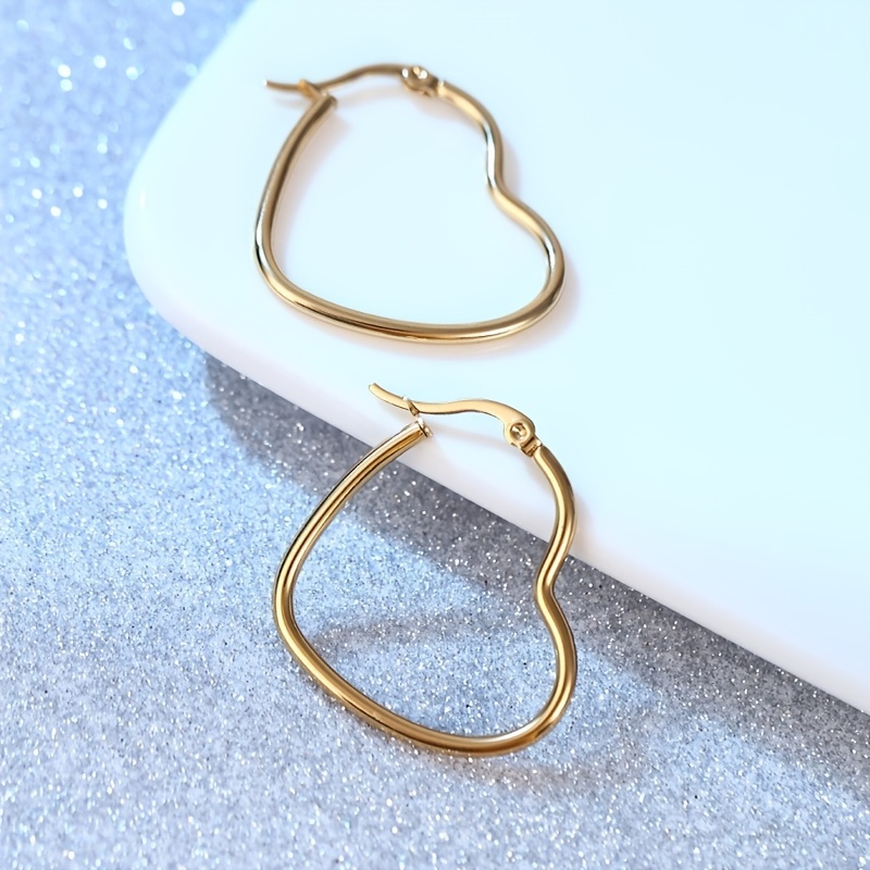 Love Letter Hoop Earrings Romantic O Shape Pure Color Earrings Lightweight  Ear Jewelry Decoration Valentines Day Gifts - Jewelry & Accessories - Temu