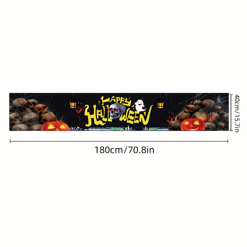 1pc Halloween Decorations Banner Scary Pumpkin Outdoor Flag