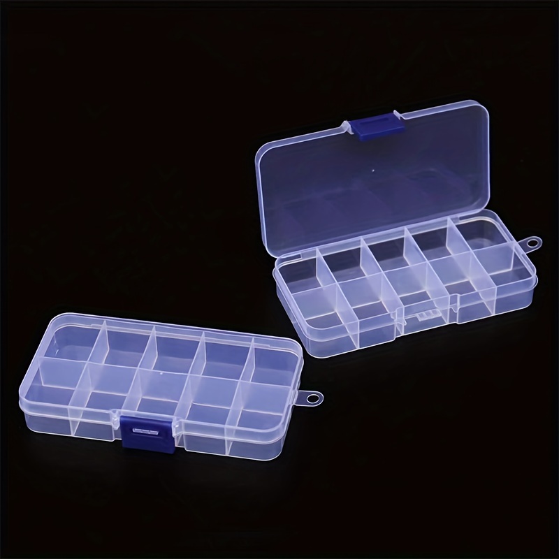 1pc Transparent 10-Grid Storage Box for Jewelry and Fishing Tackle - Keep  Your Accessories Organized and Easily Accessible
