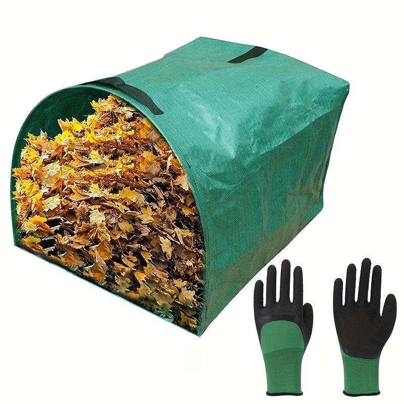 Compost Bin Bag Large 34 Gallon Reusable Yard Waste Bag Lawn Bag Heavy Duty  Garden Bag Composting Bag Garbage Can With Zipper Lid And Handles For  Loading Leaf Trash - Temu