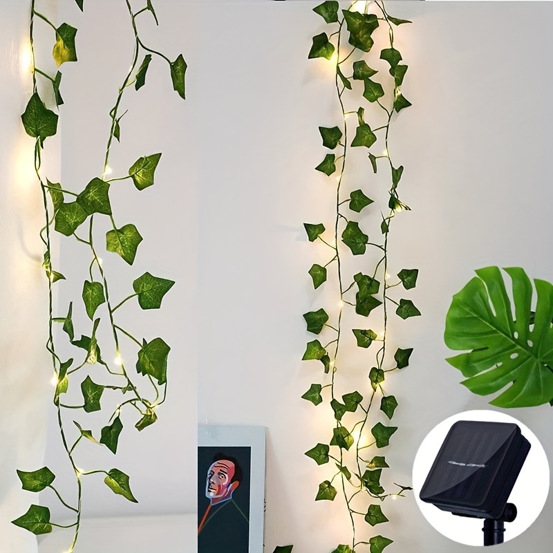 2/5/10M USB Power Ivy Green Fake Leaves LED Light Indoor String Light  Garden Wal
