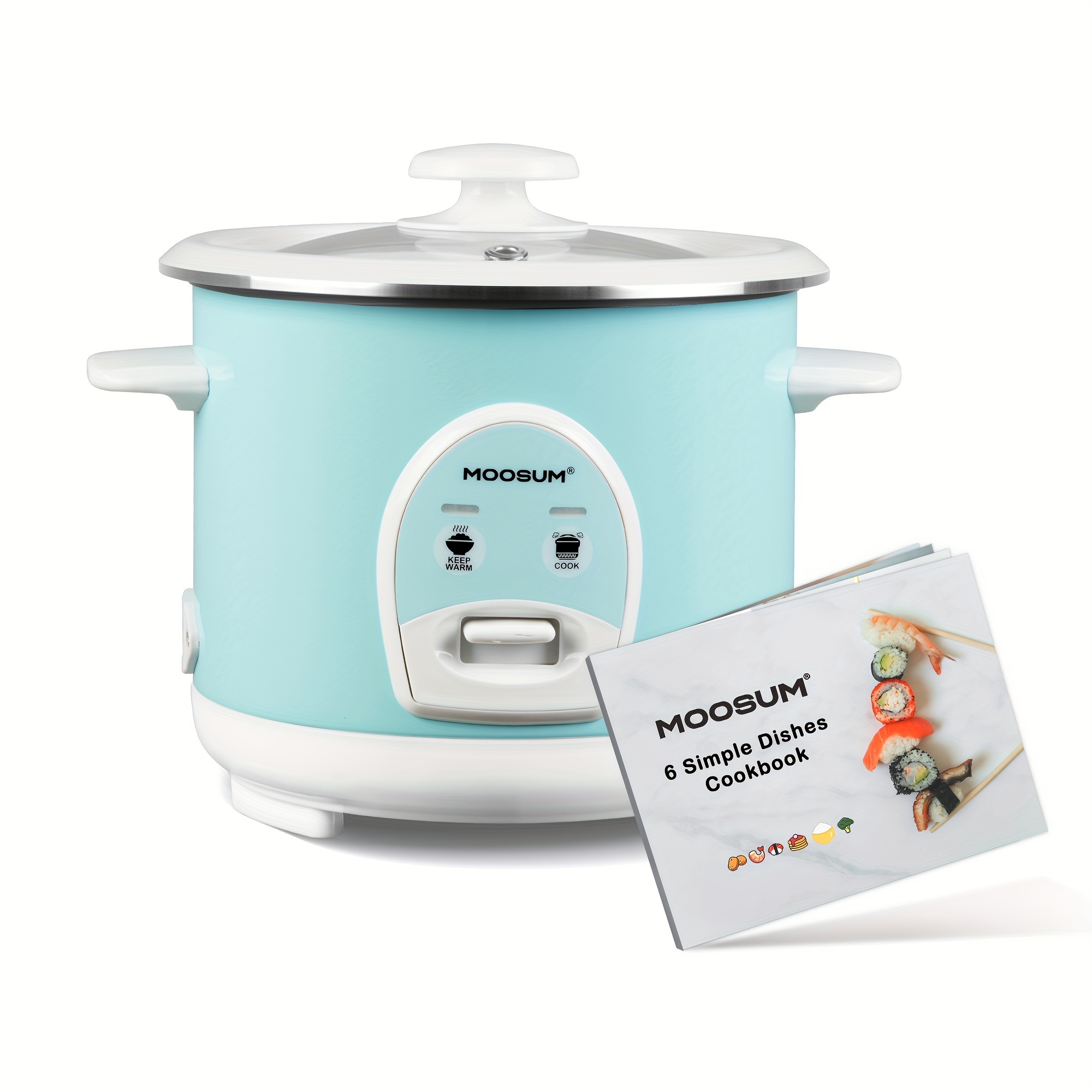 Moosum Electric Rice Cooker With One Touch For Asian - Temu