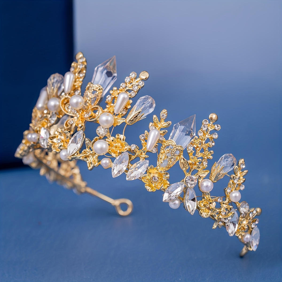 Girl's Crown Flower Headband Crystal Hair Accessories