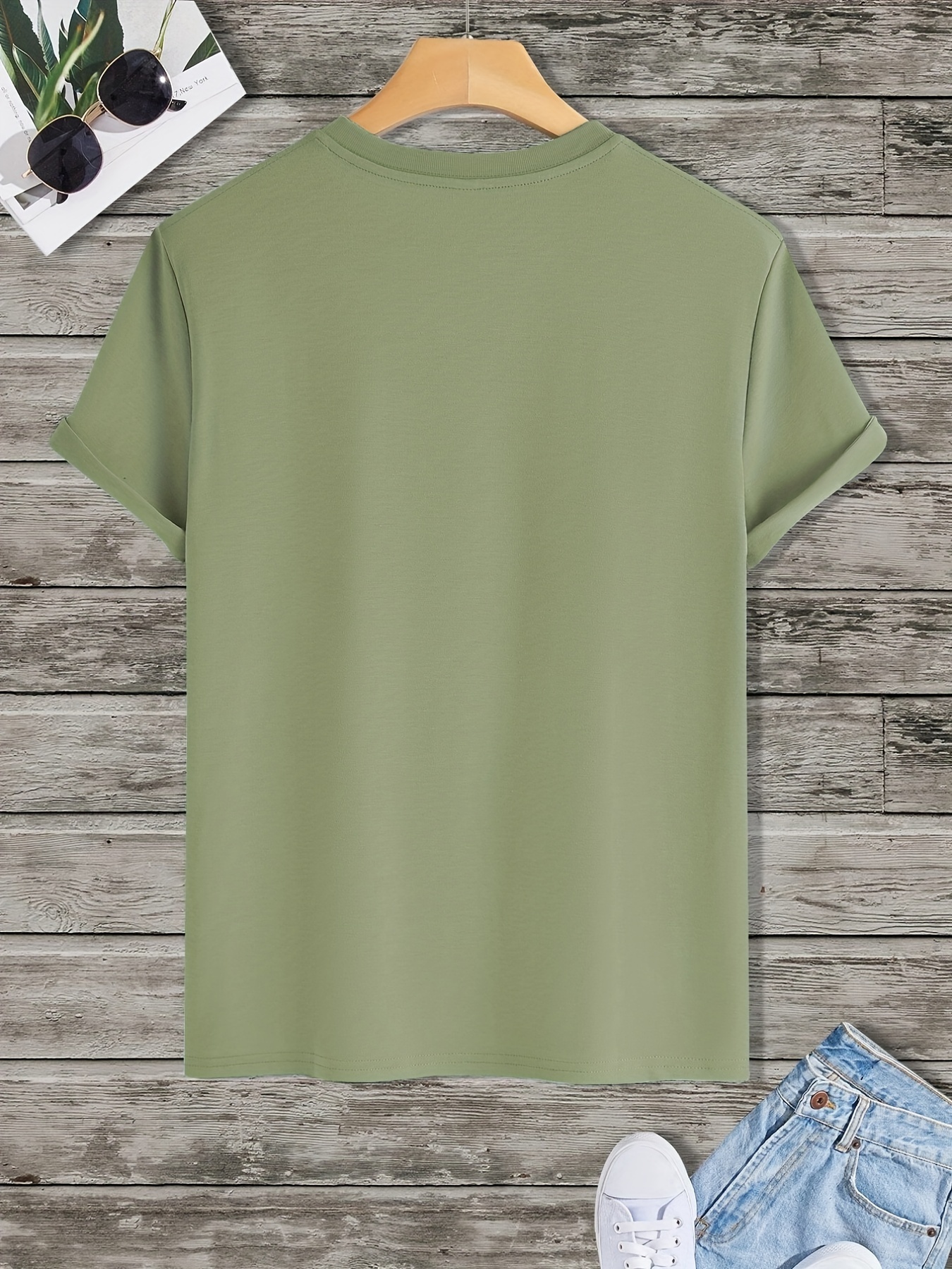 Sleepynuts Round Neck Plain Cotton T-Shirt for Men Pack of 4 (Army, Mint  Green, Sky Blue, Navy Milli,S) : : Fashion