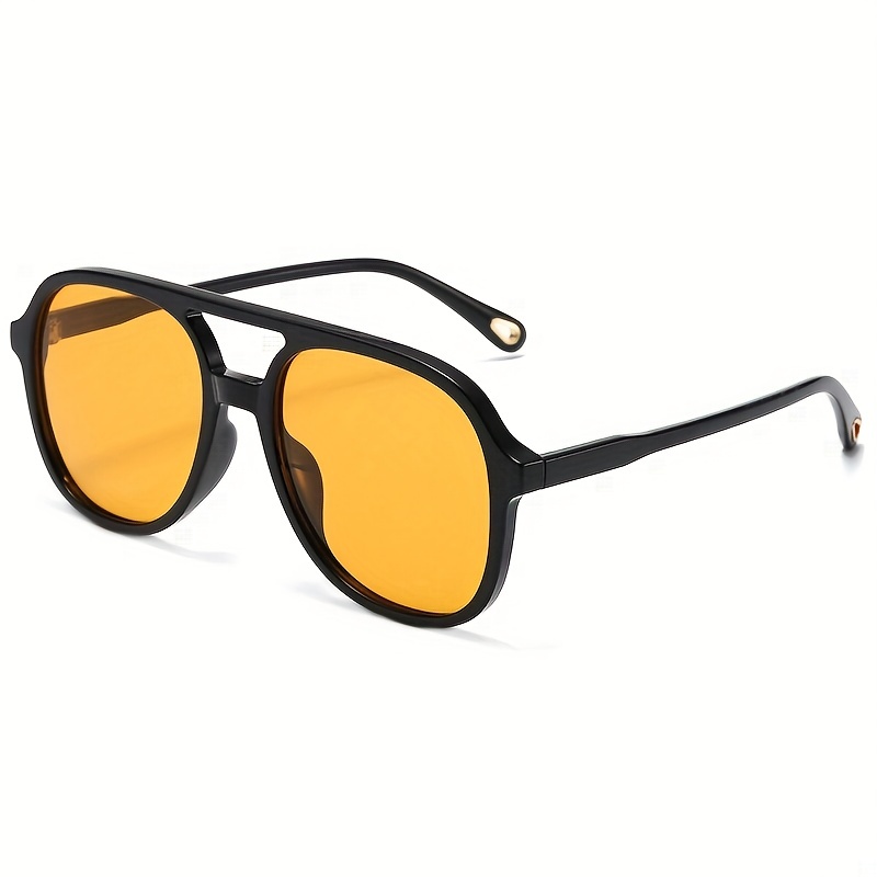 gafas sol aviador polarizadas cuadradas retro hombre estilo Temu