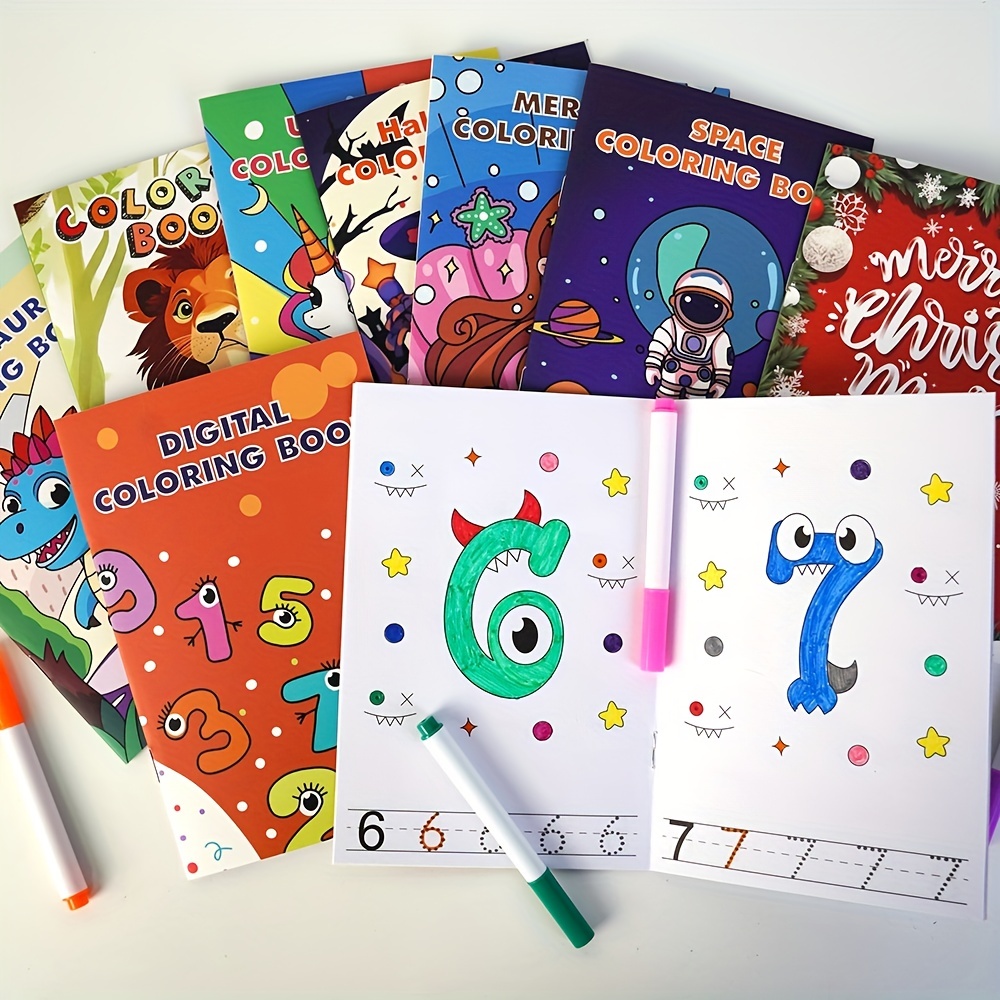 48 Coloring Books For Kids Party Favors Bulk Mini Coloring Books For Ages  2-4-8-12 Small Activity Books For Unicorn Dinosaur Mermaid Animal Birthday