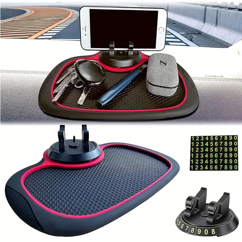 1pc Auto-Anti-Rutsch-Matte Auto-Handyhalter, Auto-Handyhalterung,  Silikon-Auto-Matte Pad Für Universal-Multifunktions-Auto-Dashboard-Pad