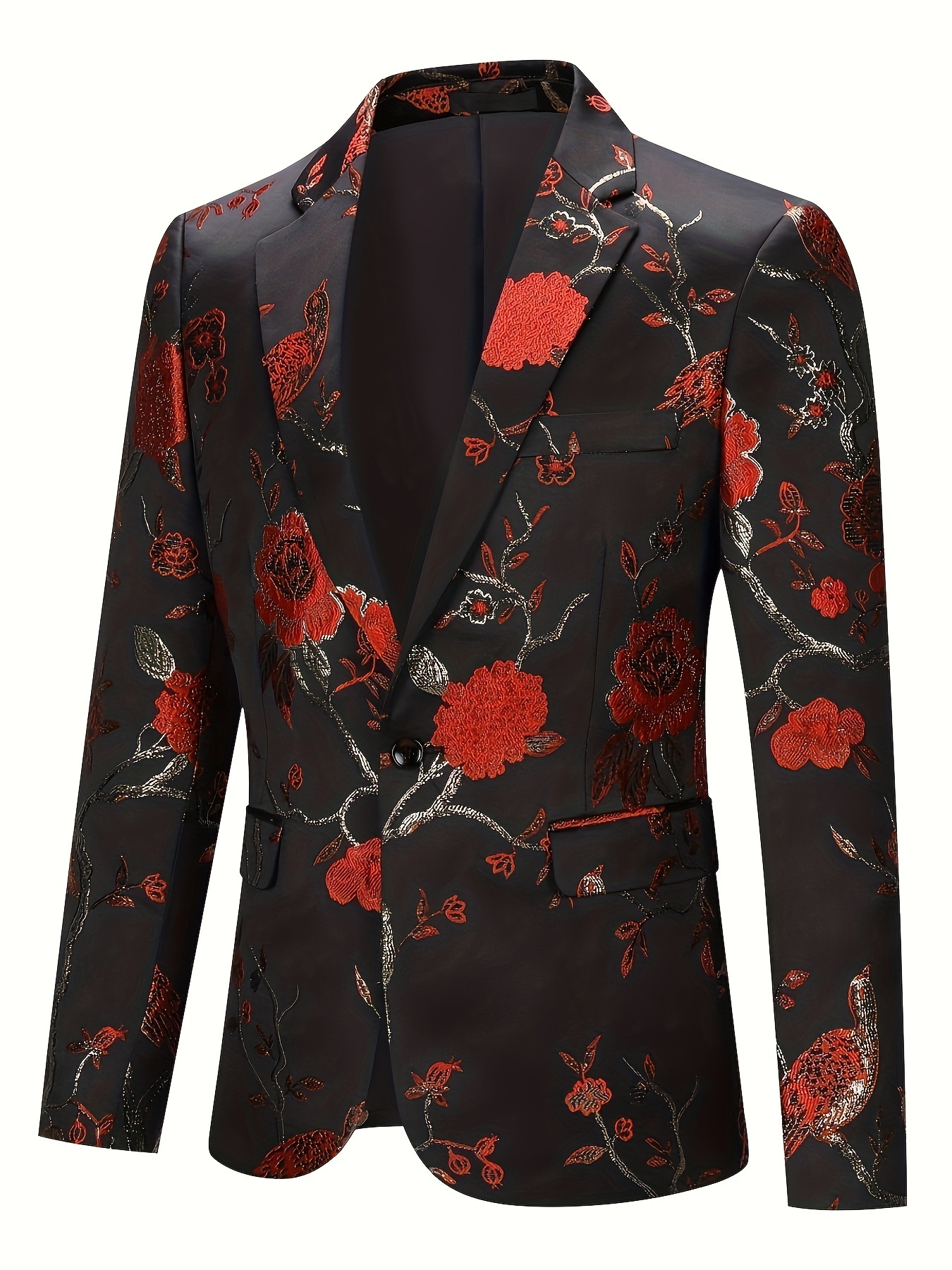 Mens embroidered cheap suit jackets