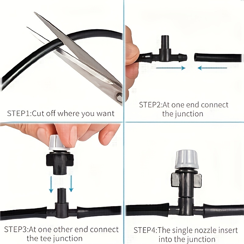 Drip Irrigation Kit for Potted Plants, 19.96m Tubing, 16 Sprinklers