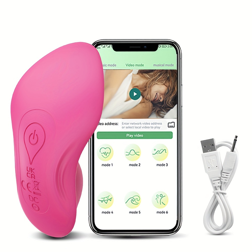 Wearable Vibrator Vibrating Panties with APP Control, Silicone