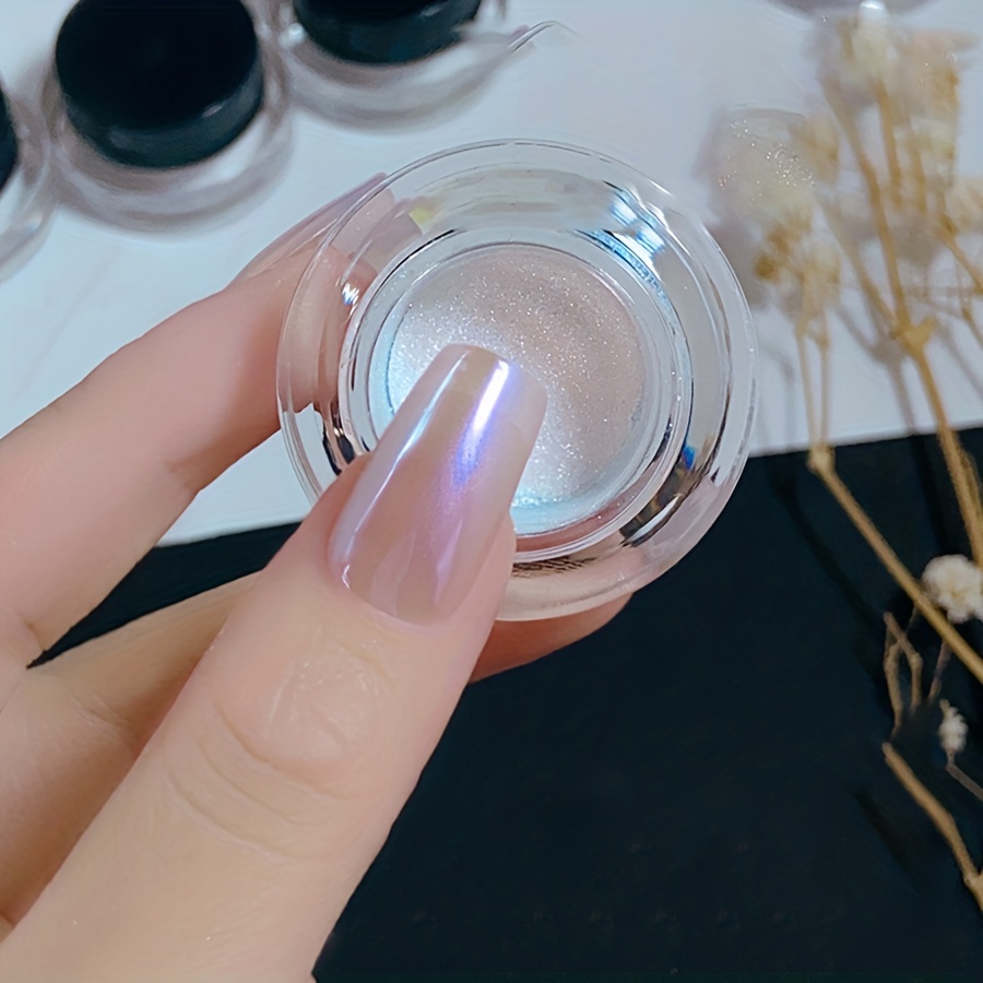 Chrome Nail Powder Holographic Aurora Iridescent Pearlescent - Temu