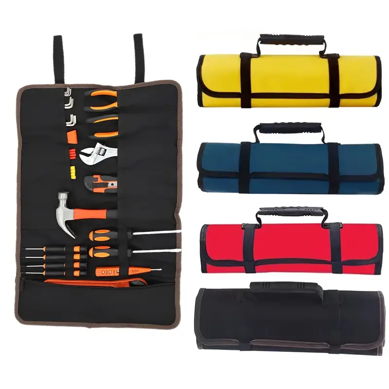 Multifunction Roll Tool Bag 23 Pockets Large Wrench Roll - Temu