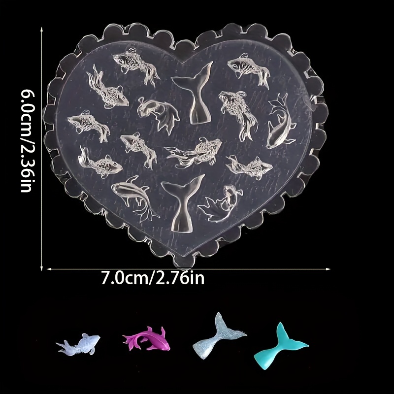 Mini Size Koi Fish Resin Silicone Mold Jewelry Earrings - Temu