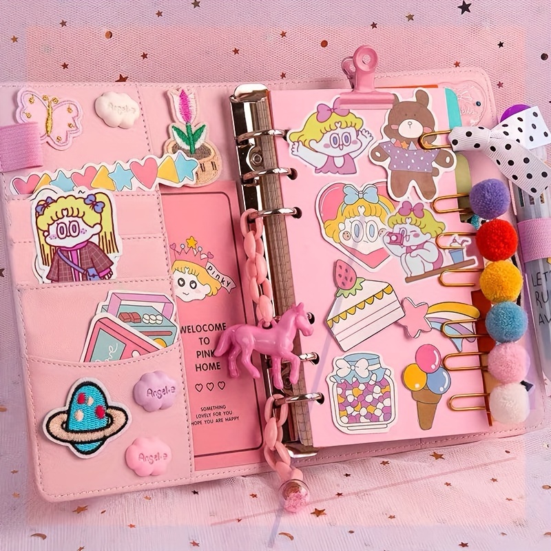 

Diy Lined Journal Sketchbook Pocket Planner Diary Cute Notepads Stationery Notebooks Journals School Office Supplies