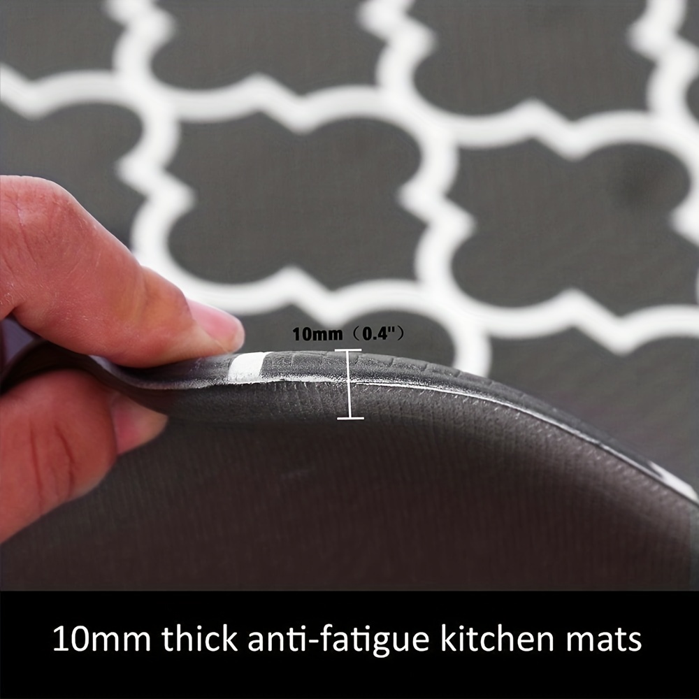 KMAT 2PCS Kitchen Mat Cushioned Anti-Fatigue Floor Mat,Waterproof Non-Slip  Standing Mat,Ergonomic Comfort Floor Mat Rug for