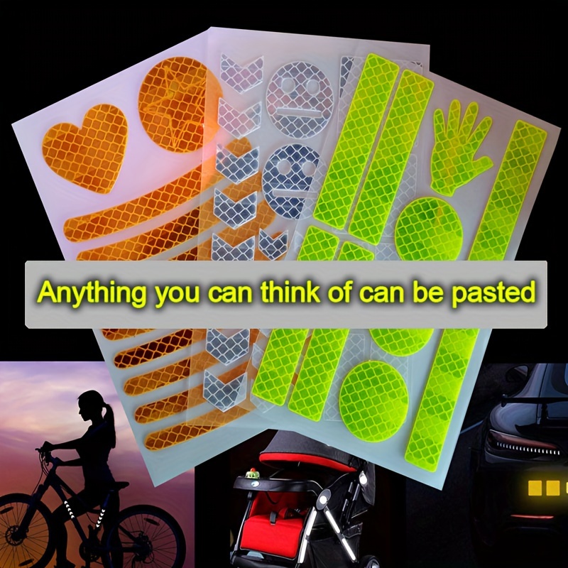 Reflekterande klistermärken för cykel, hjälm eller barnvagn