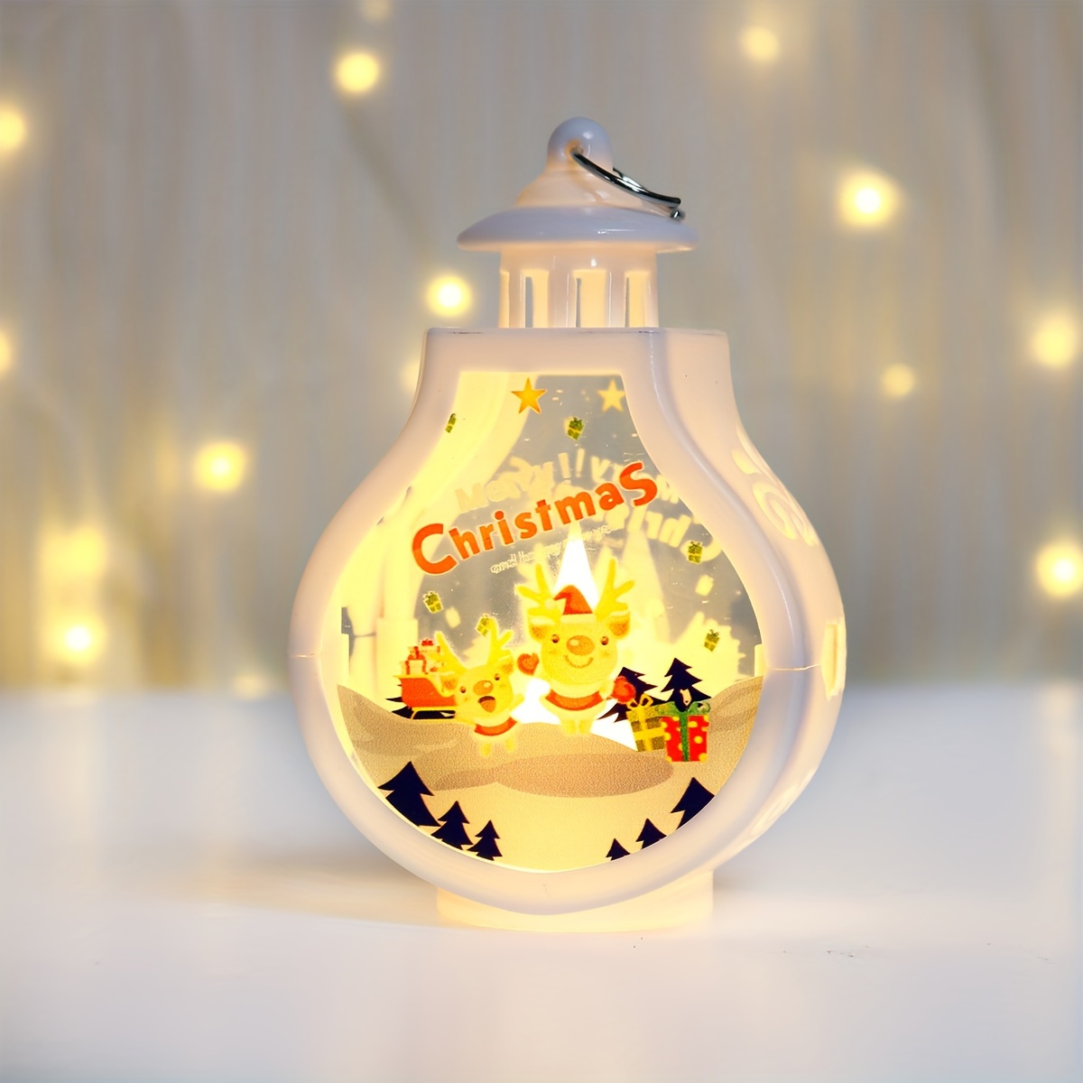 0€01 sur Noël Décoration Chandelier Lanterne Lumière Bougie Titulaire Lampe  Maison Décoration Cadeau Ampoule (Gros Bonhomme Neige) - Bougie de Noël -  Achat & prix