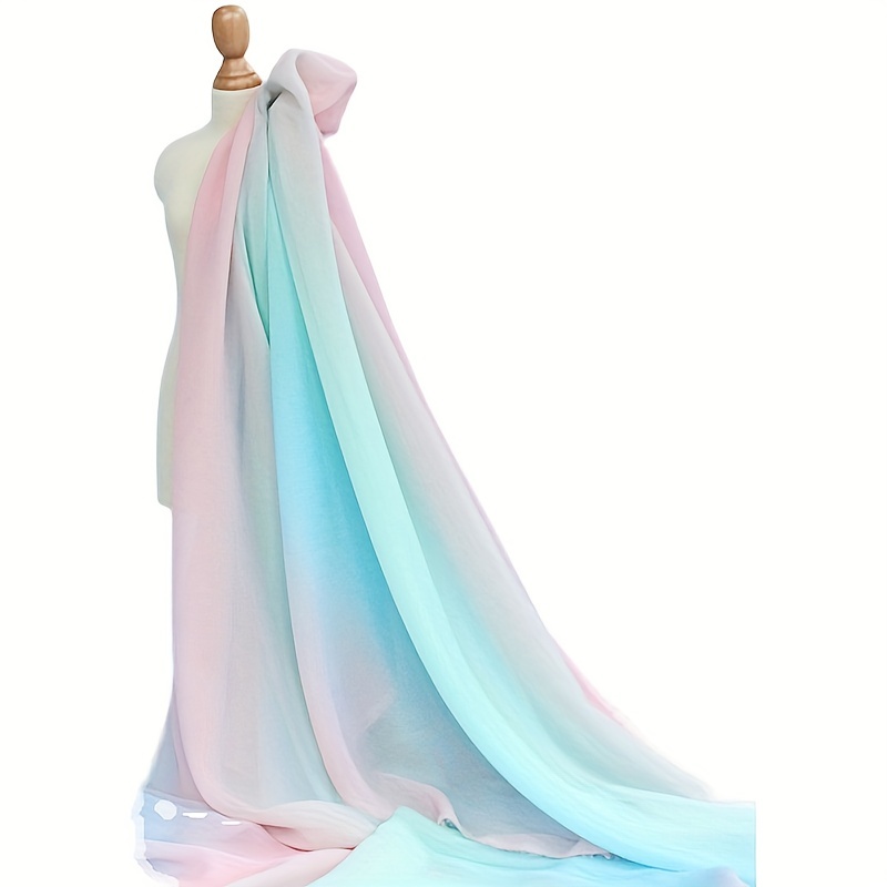 Gradient deals chiffon dress